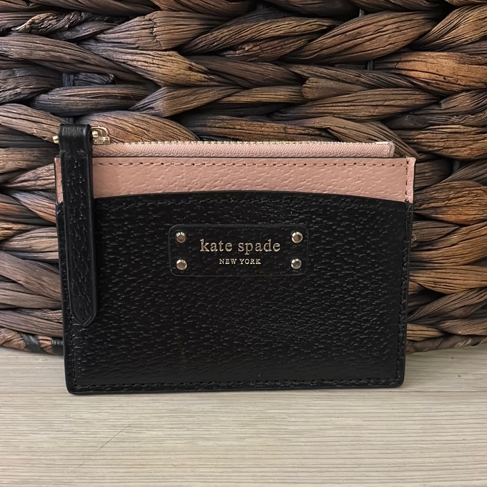 Kate Spade Black and Pink Card Holder
